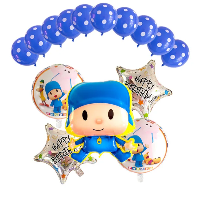 Светло-серый 15 шт./компл. мультфильм воздушные шары покойо Happy День рождения со звездами шарами», узор в горошек, модель латекс комплект Inflables Игрушки для мальчиков Festa следа - Цвет: Светло-серый