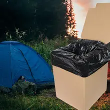 Автомобильный портативный складной туалетный аварийный комод для наружного кемпинга на большие расстояния путешествия самоуправляемая коробка из гофрированного картона