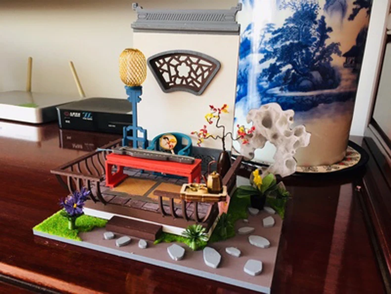 Деревянные игрушки для кукольного дома 3D Китайская древняя модель здания игрушка головоломка ручная работа сборка игры Дерево строительство подарок