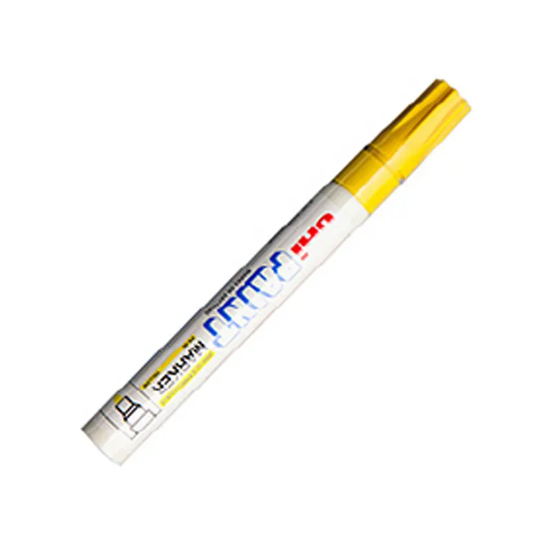 Yellow 1Pcs Uni красочные художественные маркеры, маркеры для рисования, школьные канцелярские принадлежности, канцелярские принадлежности, маркерная ручка, перманентные художественные маркерные ручки, PX-20 - Цвет: Yellow 1Pcs