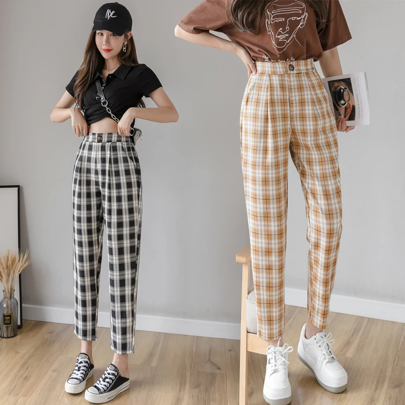 plaid pants vintage