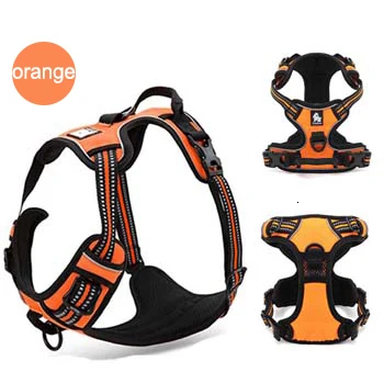 Truelove для собак регулируемый нейлоновый жилет для больших собак мягкий светоотражающий жилет для улицы - Цвет: Orange