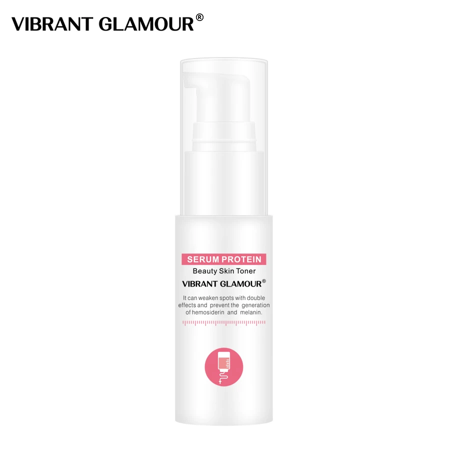 Яркая Гламурная сыворотка с протеином для лица против старения гиалуроновая