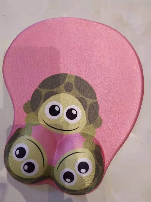 cute tortoise PINKTORTOISE аниме 3D коврик для мыши подставка для запястья мягкие силикагель гелевые, на грудь сексуальный хип офисный Декор Японский комикс периферийный Kawaii palymat - Цвет: cute tortoise