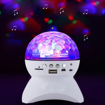 

Wireless Crystal Disco Ball LED Light Bluetoot Speaker Subwoofer Support Loudspeaker FM Speaker Sound Box For Dance Party Phones