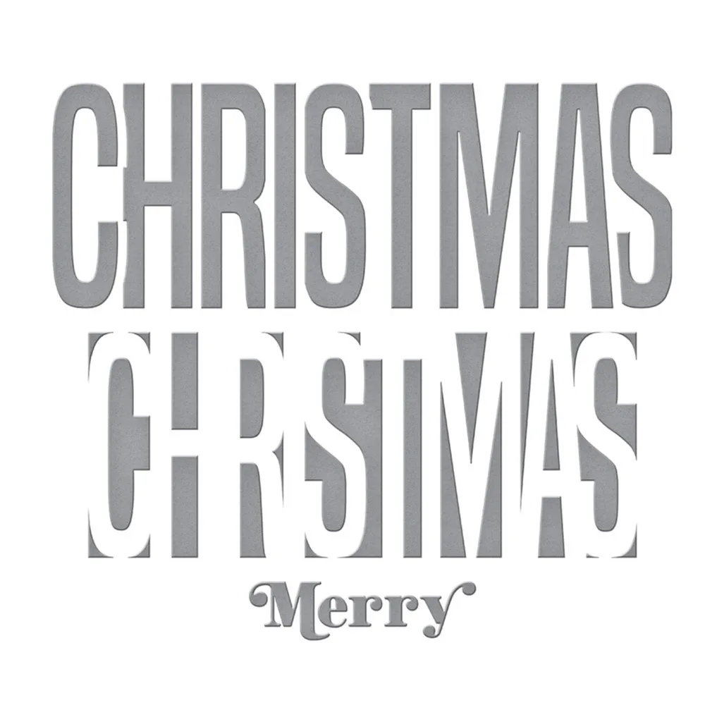 Новинка 2021 металлические Вырубные штампы с надписью &quotMerry Christmas" | Дом и сад