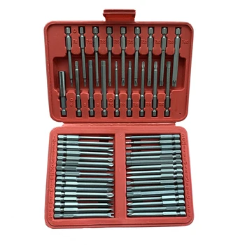 

Driver Bits 1/4in hex shanks Repair Drill Screwdriver Extra Long Supplies Red