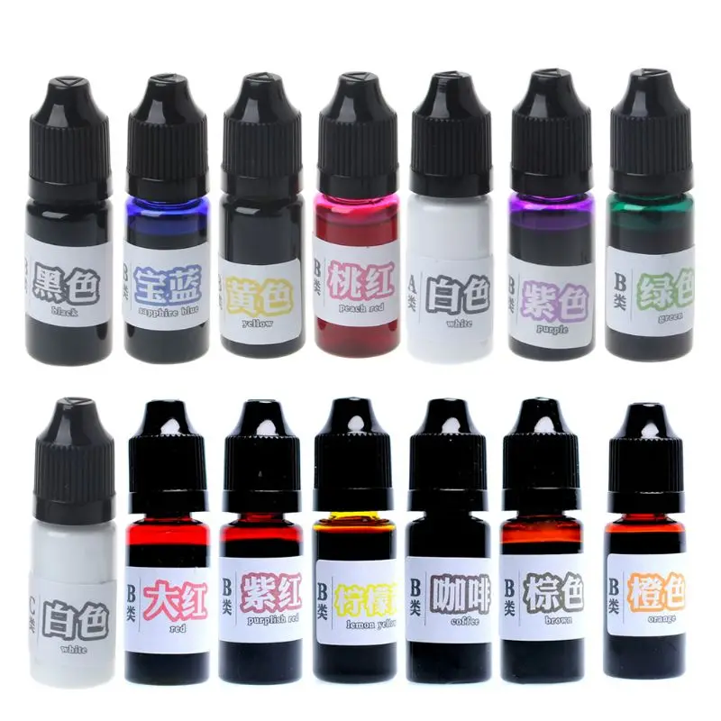 

10ML Epoxy Resin Pigment Liquid Colorant Dye Ink Diffusion Resin Jewelry Making