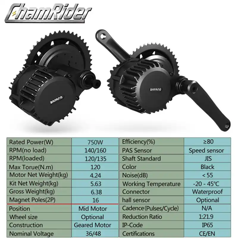 750w ebike motor