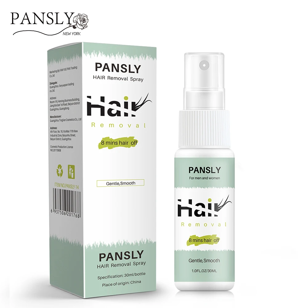 Pansly 8 mins off Hair Removal Cream Face Body Pubic Depilatory Beard Bikini Legs Armpit Painless Spray | Красота и здоровье