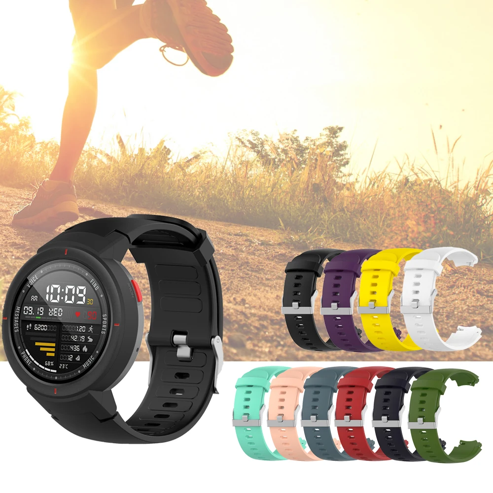 Силиконовый кожаный ремешок для часов Xiaomi Huami 3 Smartwatch часы Ремешок Замена Браслет