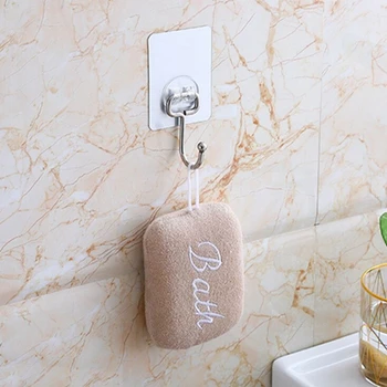 

Non-Stick Single Hook Free Punch Stainless Steel Hook Strong Adhesive Kitchen Bathroom Wall Hook