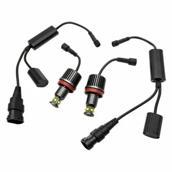

Parts LED Light Auto White Aluminum alloy Angel Eye For BMW 1-series E82 E87 E88 2008-2012