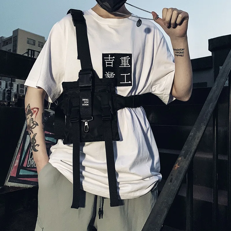 Тактические сумки через плечо Techwear для мужчин и женщин функциональная нагрудная