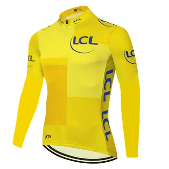 

Summer team jersey cycling tour men France cycling jersey 2020 long sleeve bike jersey mountain maillot ciclismo hombre verano