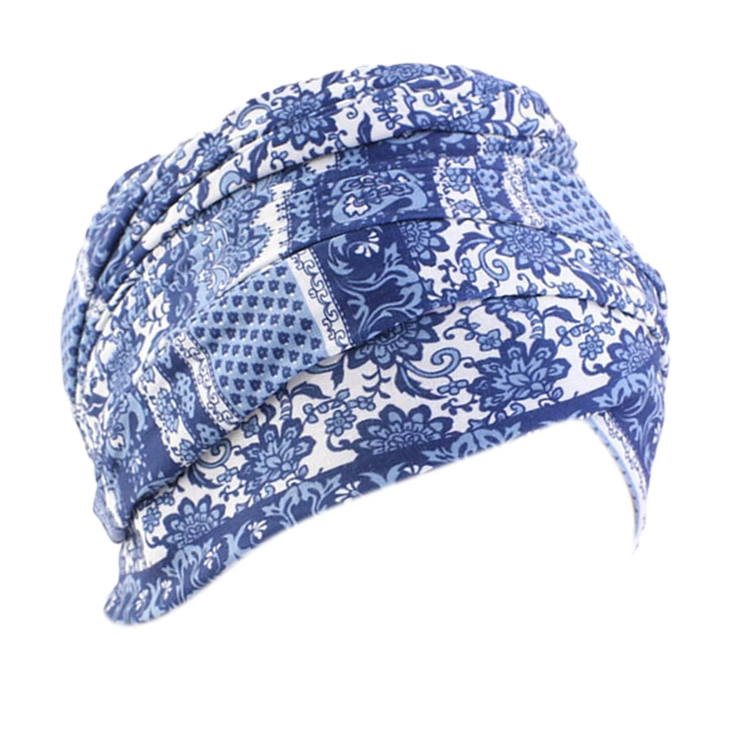 Royal Blue 170x26cm Химический головной убор шарф Рак шапки подарки для выпадения волос женщин, этнический стиль - Цвет: Royal Blue 170x26cm