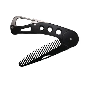 

3 In 1 Stainless Steel Beard Comb Foldable Straightening Comb Men's Beard Styling Tool Portable High Quality Convenient Harmless