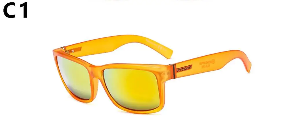 Брендовые классические квадратные солнцезащитные очки спортивные солнцезащитные очки UV400 линзы очки Аксессуары мужские солнцезащитные очки для мужчин/женщин - Цвет линз: C1