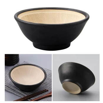 

1PC Japanese Style Ceramic Grinding Bowl Kitchen Restaurant Tableware Food Bowl for Home Restaurant Hotel 12.2x12.2x5.2cm