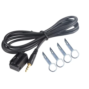 

For Focus MK2 2005 AUX Input Adapter Cable Car Radio AUX-in Cord with Removal Tool 3.5mm