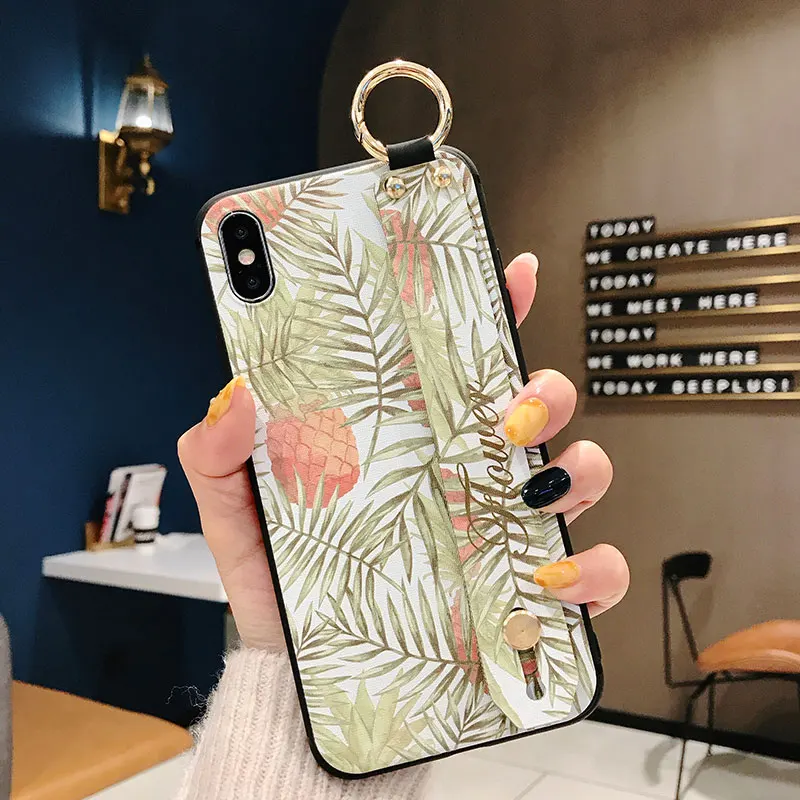 Мягкий чехол из ТПУ с ремешком на запястье для huawei P20 P30 Pro Lite P10 mate 10 20 Pro Nova 3 3i 4 5Pro 5i Pro Honor 7A 20 - Цвет: 6
