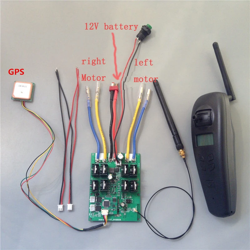 1Set 2.4G Auto Cruise Driving GPS Remote Control Returns Without Signal for RC Fishing Bait Boat DIY Accessories