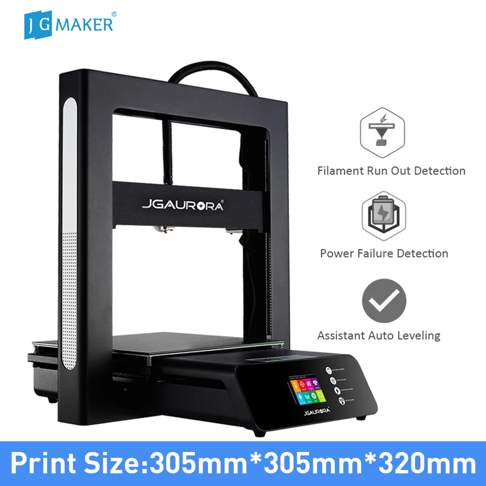 JGMAKER A5S 3D принтер используется но работает хорошо Prusa i3 Resume Printing Filament Run Out Detection Machine