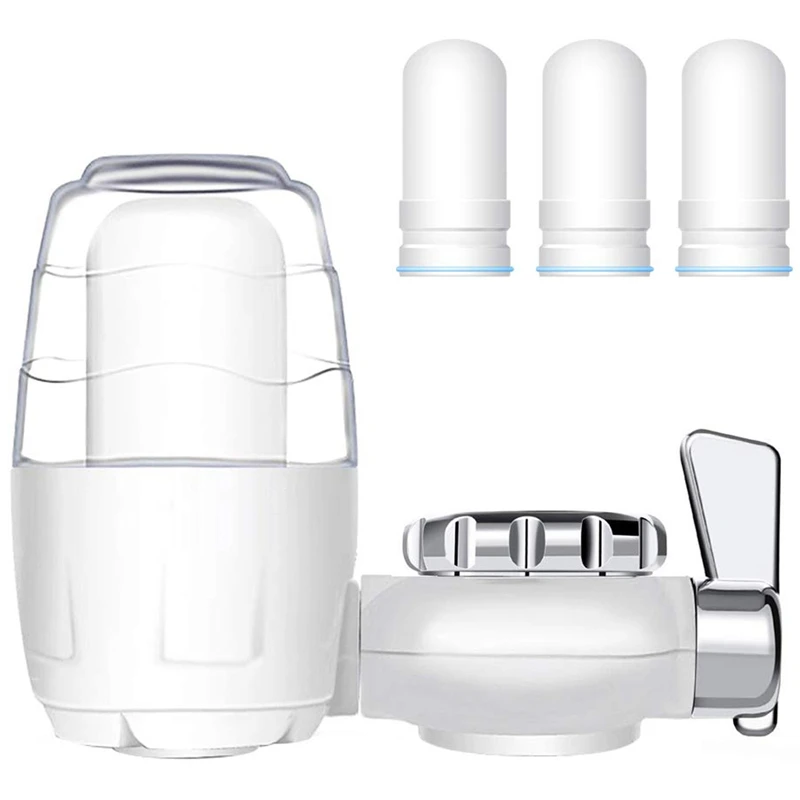 

Faucet Water Filter,Water Filter System with Activated Carbon,Adsorb Harmful Heavy Metals and Sediments,Fits Most Standard Fau