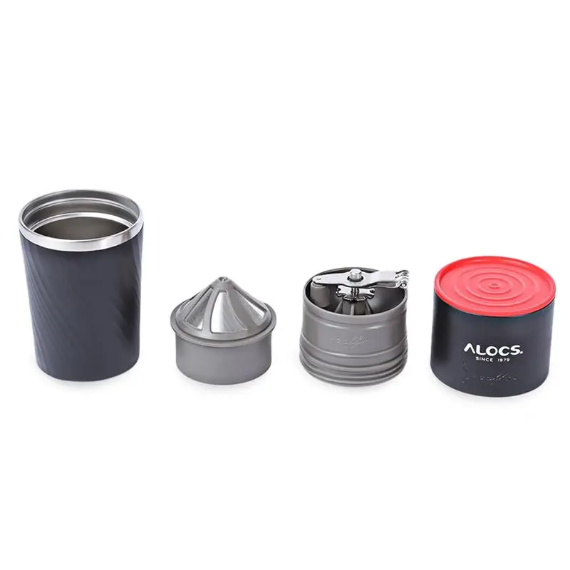  Alocs CW-K16 4 In 1 Camping Travel Coffee Cup Grinding Machine Brewed Coffee Bean Grinder Mug