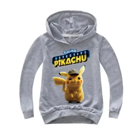 photo color Толстовки с капюшоном для маленьких мальчиков «Pokemon Go»; одежда для детей; толстовки с капюшоном с героями мультфильмов; детская одежда; Рождественский костюм с капюшоном для мальчиков и девочек - Цвет: photo color