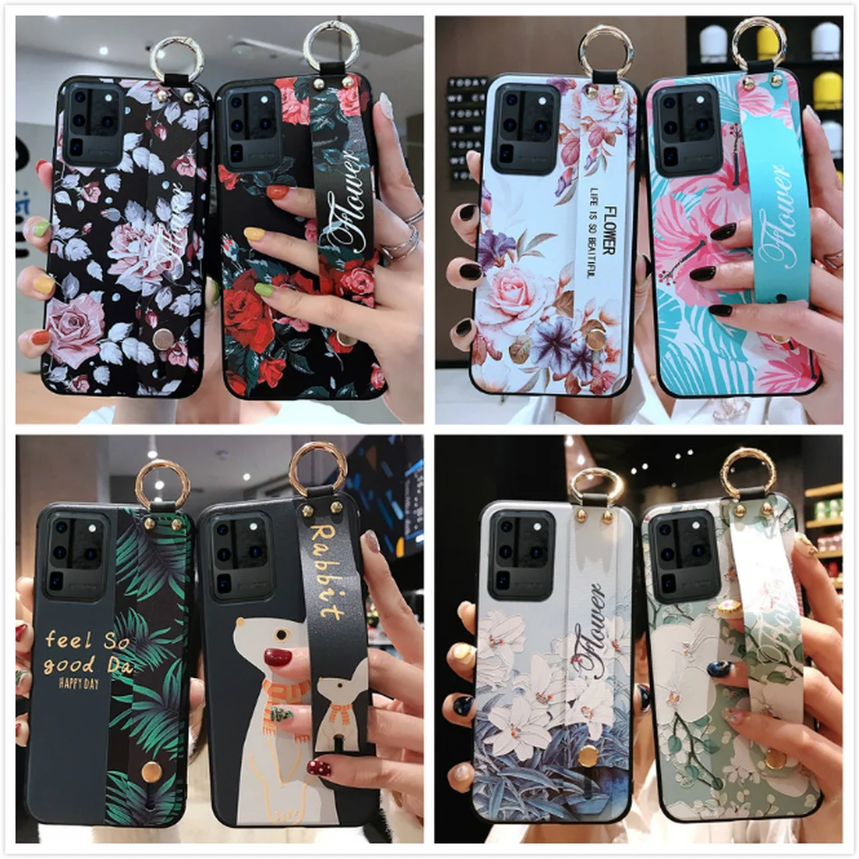 Чехол с ремешком на запястье для Samsung S20 FE A21S A51 Ultra Note 20 S10 Plus A50 A30 | Мобильные