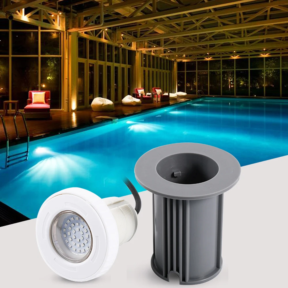 9W 180LED Embedded Swimming Pool Light IP68 RGB Spa Underwater Pond Light 12V Foundation landscape Lighting Led Piscina Luz underwater lights