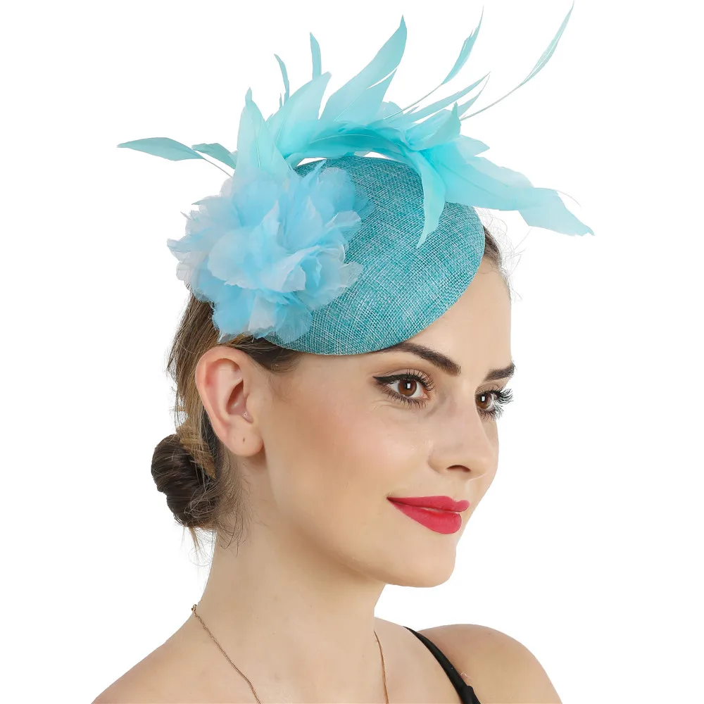 Women Feather Wedding Casual Fascinator 