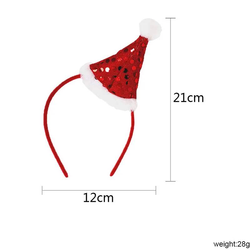 Cute Christmas Headband Headpiece Christmas Accessories Serves Head Santa Headband Children Hairband Xmas Party Decor Props hair headband hair accessories