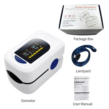 

Digital Finger Pulse Oximeter OLED Display Blood Oxygen Sensor Saturation SpO2 Monitor Measurement Meter for Nursing Home