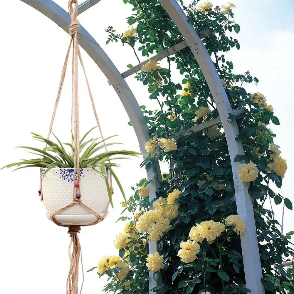 2pcs hanging garden greening flowerpot nets flowerpot baskets