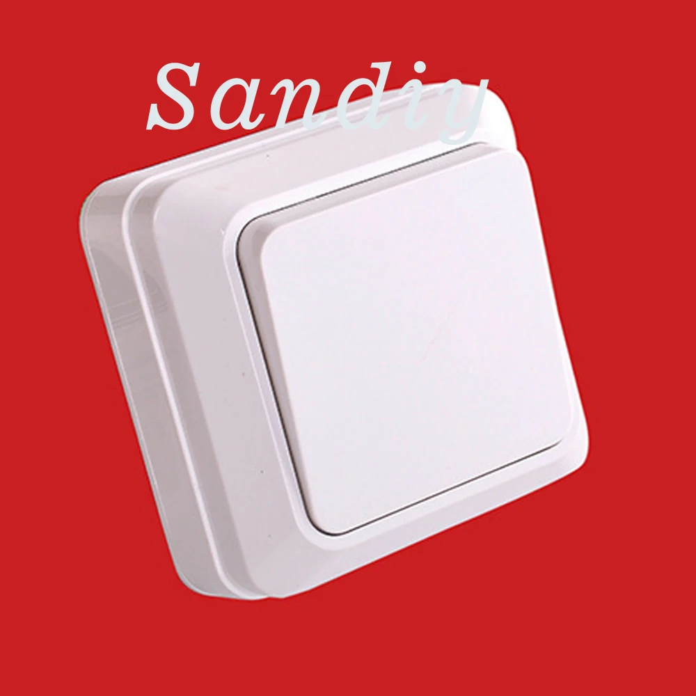 Interruttore A Parete 10A Eu 1/2 Gang 1/2 Vie Installato Direttamente Interruttore A Pulsante Interruttore A Parete Interruttore Telaio Pc Interruttor