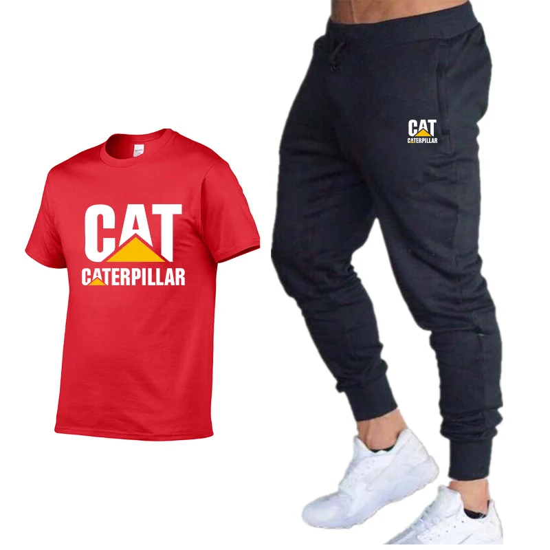 

Men's Sets T Shirts+pants Two Pieces Sets Casual Tracksuit Men/Women New Fashion printing suits sportwear Gyms Fitness trousers