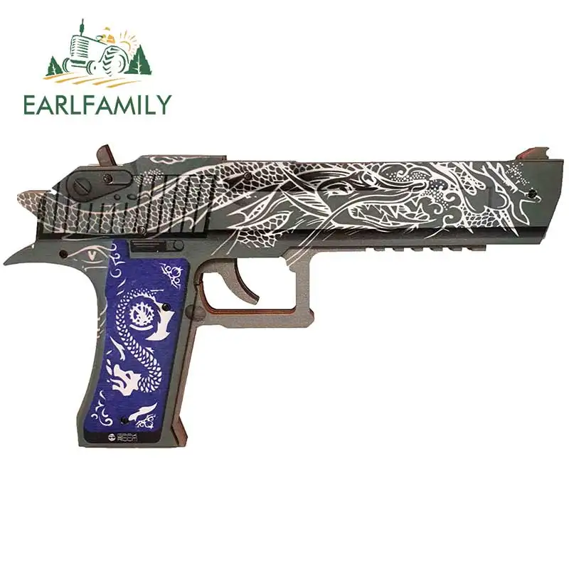 EARLFAMILY 13cm x 7cm for Desert Eagle CSGO Skin DIY Motorcycle Car Stickers Anime Waterproof 3D Bumper Truck Decal Decoration | Автомобили