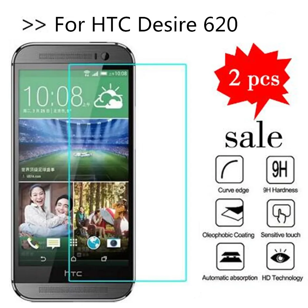 For HTC Desire 620 Tempered Glass Original 9H High Quality Protective Film Explosion-proof Screen Protector | Мобильные телефоны и
