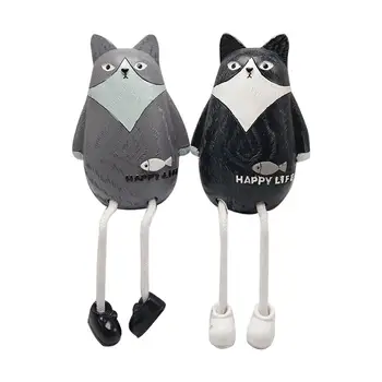 

1 Pair Hanging Doll Ornaments Bedroom Decoration Gifts Resin Long Leg Sitting Doll Home Doll Ornaments For Home Party