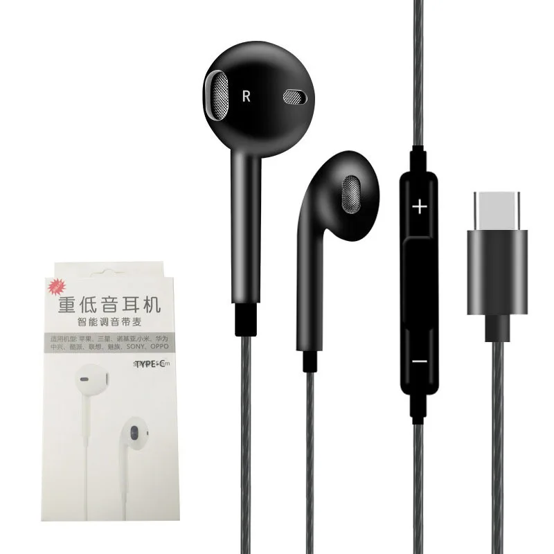 Тип-c мини наушники-вкладыши для телефона iPhone huawei Xiaomi наушники музыкальные спортивные проводные наушники fone de ouvido