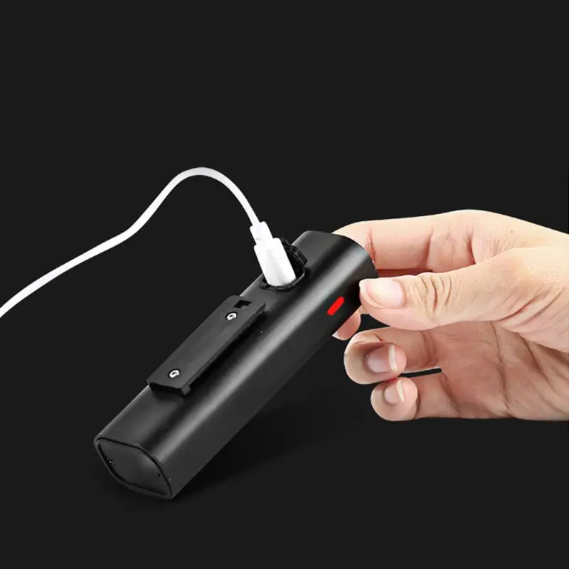 QILEJVS USB Перезаряжаемый велосипедный головной светильник ночной езды горный велосипедный предупреждающий световой сигнал