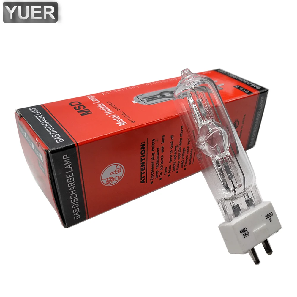 MSD 250/2 250W Вт 90V MSR Светильник лампы 8000K для сценического освещения диско ди-джей