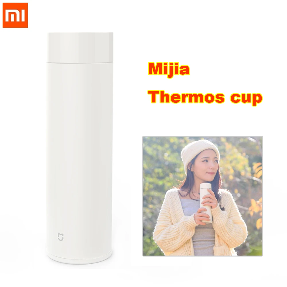 Термос xiaomi mijia, чашка 500 мл, тепловая вакуумная кружка, 12 часов, сохраняющая тепло, холодная вода, подарок на день рождения для мальчика, девочки, подруги, женщины