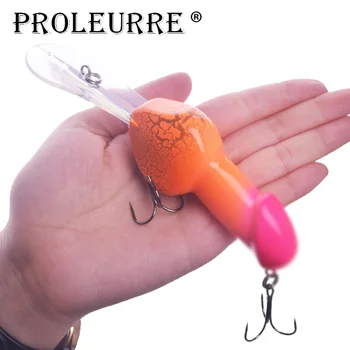 HOT SALE ❤️ 1Pcs Big Minnow Hard Fishing Lure 14cm 27g Diving 2-3M Swimbait Funny Penis Rattle Bait Crankbait Spinner Bass With Treble Hooks - discount item 33% OFF Sports & Entertainment