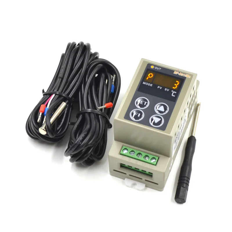 Rail Type Temperature Difference Meter Solar Hot Water Circulation Temperature D