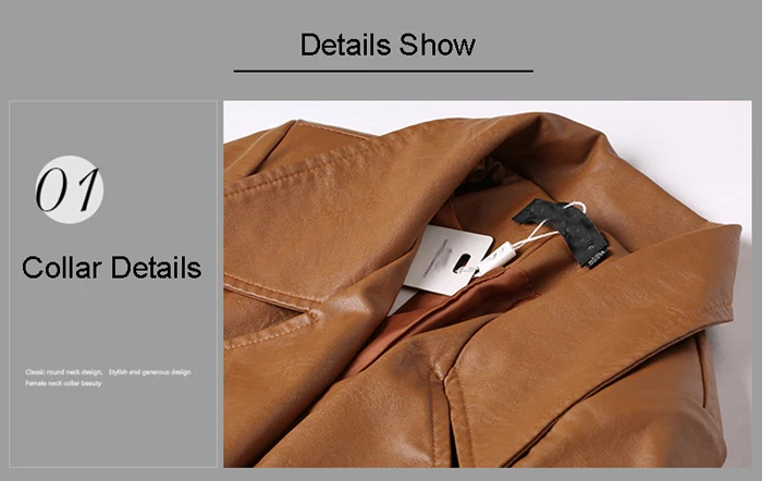 PU Long Leather Trench Coat Women 2019 New Autumn Winter Leather Trench Coat Slim Female Long Coats Plus Size M-3XL Outwear 6