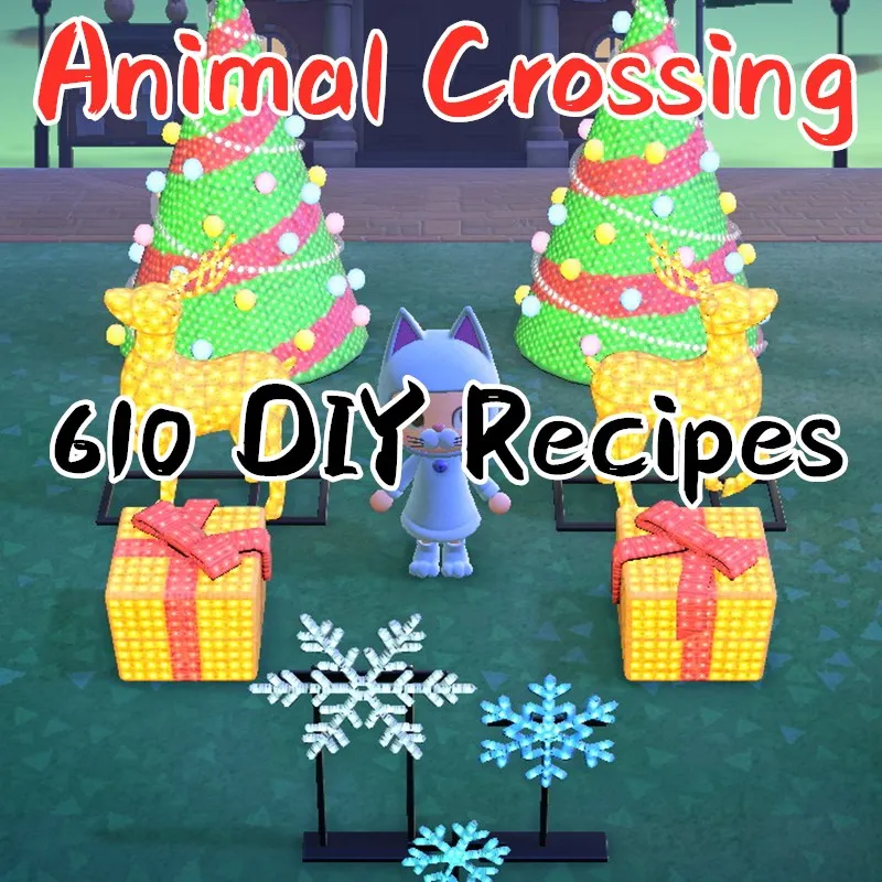 

Animal Crossing ALL 610 DIY Recipes Cherry blossoms Christmas Ice and snow DIY Animal Crossing New Horizons Nintendo Switch