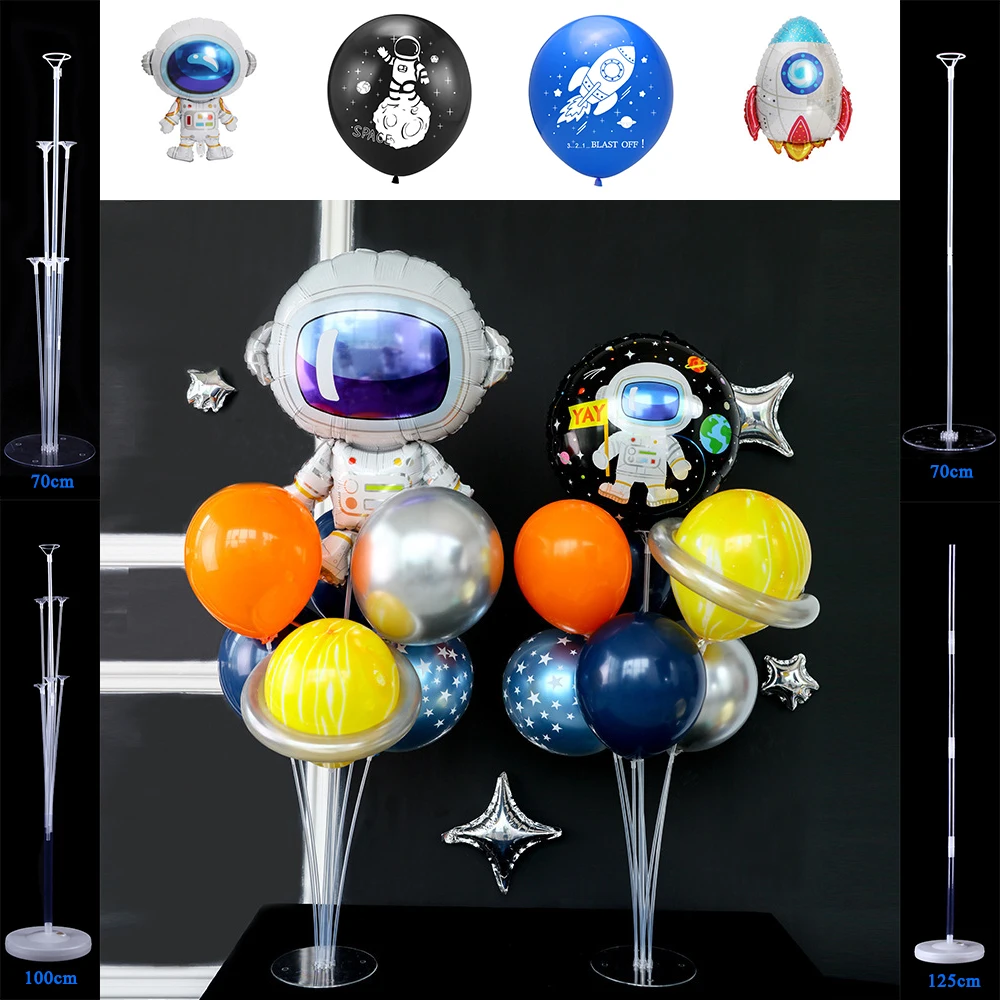 7 трубок алюминиевые космонавты и ракеты воздушный шарик "Планета" Стенд globos держатель для звездного неба тематическая вечеринка на день рождения украшение подарок поставки